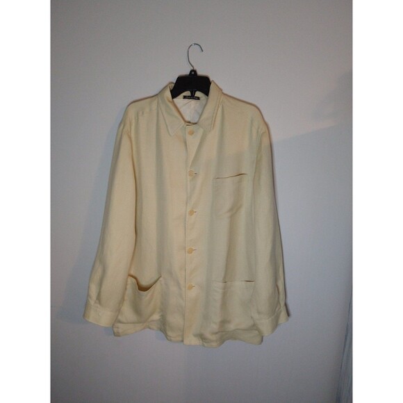 Beau Brummel 100% linen Made in Italy blazer Size 54 jacket - Picture 1 of 10